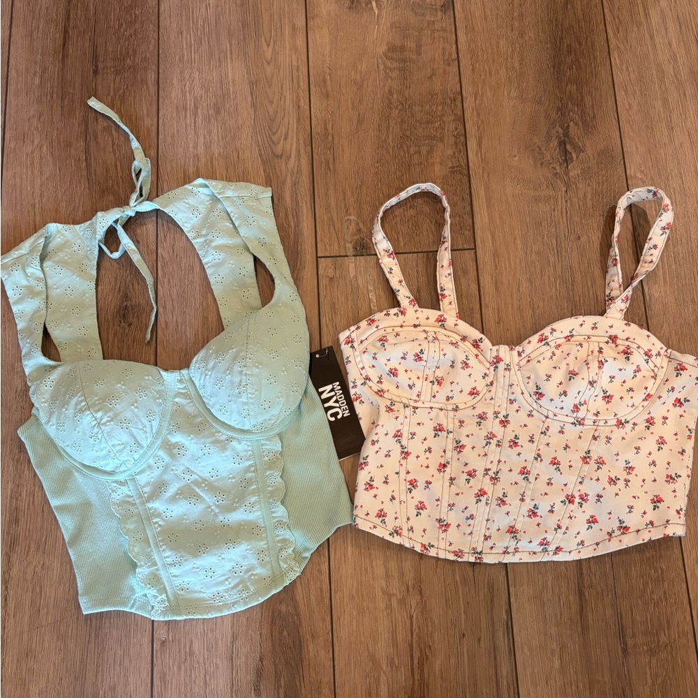 S Lot-
Madden NYC and No Boundaries Bustier Tops